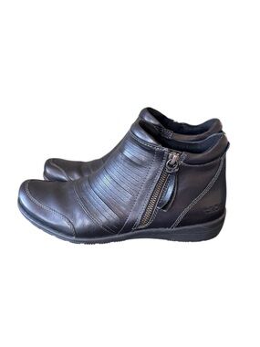 Taos Habit Black Leather Ankle‎ Boot Black Size 9 M